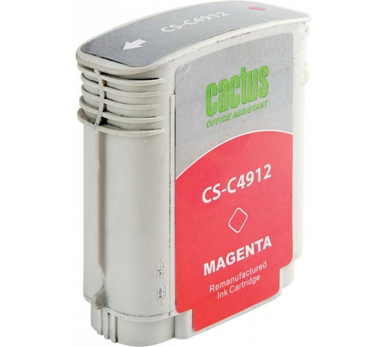 Изображение товара Струйный картридж Cactus №82 пурпурный, 72 мл, для hp dj 500/800c CS-C4912 807084
