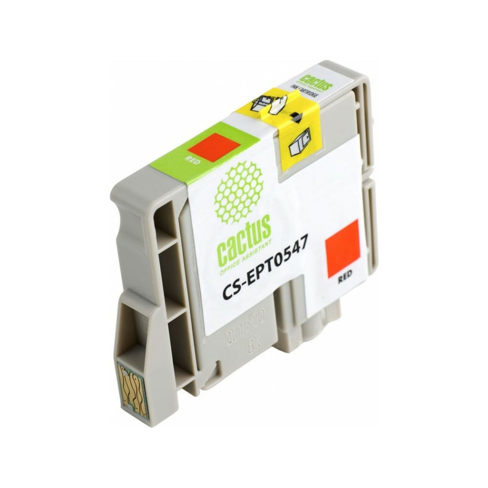 Изображение товара Струйный картридж Cactus t0547 красный 16.2 мл для Epson Stylus Photo R800 R1800