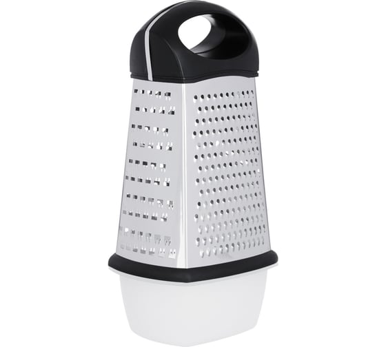 Изображение товара Терка VETTA FG0426-9SB 4-х сторонняя, с контейнером, 23 см, нержавеющая сталь 885-112