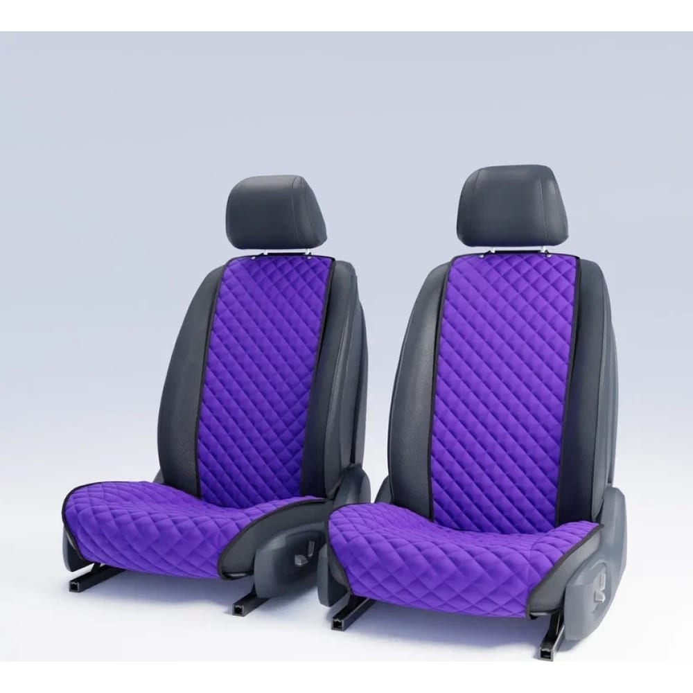 Автомобильные накидки для передних сидений DuffCar нитки 40 2 универсальные 400 ярдов 271 серо фиолетовый 10 шт в уп