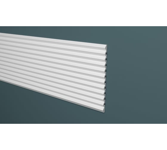 Изображение товара Панель стеновая Decor-Dizayn "Грани" ударопрочная, влагостойкая, под покраску 240x13x2000 мм DD912