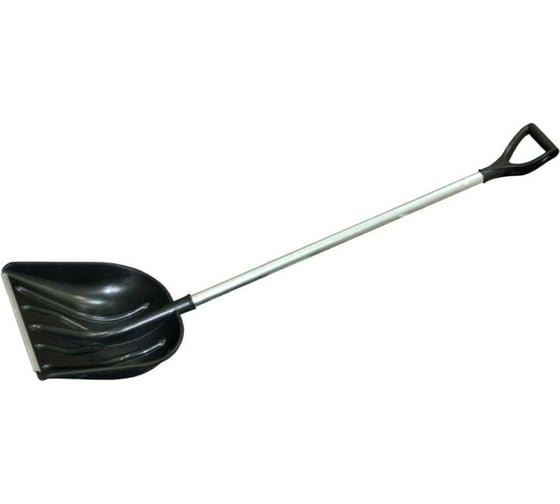 Изображение товара Снеговая лопата FORT КУПЕЦ пластик, 410х420 мм, алюминиевый черенок, V-образная ручка, оцинкованная планка 00501454667