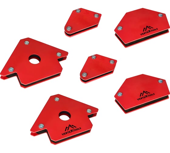 Изображение товара Набор магнитных уголков для сварки, 6 предметов vertextools 45-90-135-6