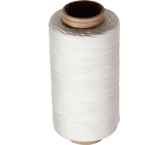 Изображение товара Полипропиленовый плетеный шнур для жалюзи Стройбат 2 мм белый 500 м 333530