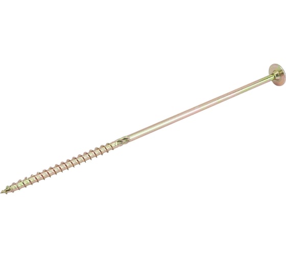 Изображение товара Шурупы BOHRER самонарезающие, для дерева, потайные, 8x280 5 шт., желтый цинк DSH-8/280-50/100