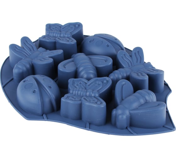 Изображение товара Силиконовая форма VETTA HS-120315 Пчелка, 8 ячеек, 28x21x3 см, 3 цвета 891-075