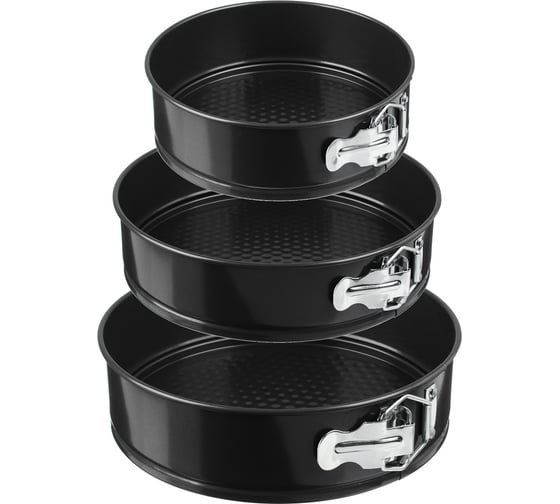 Изображение товара Набор разъемных форм для выпечки VETTA 3 шт., d20\22\24x6,5 см 849-133