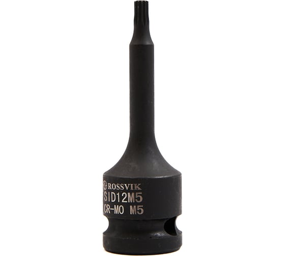 Изображение товара Головка торцевая ударная SPLINE (M5, 78 мм, 1/2"DR) Rossvik SID12M5