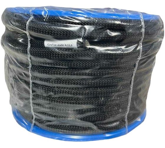 Изображение товара Веревка АзотХимФортис ввс 48-ми прядная 11 мм 50 м grover static black 76292