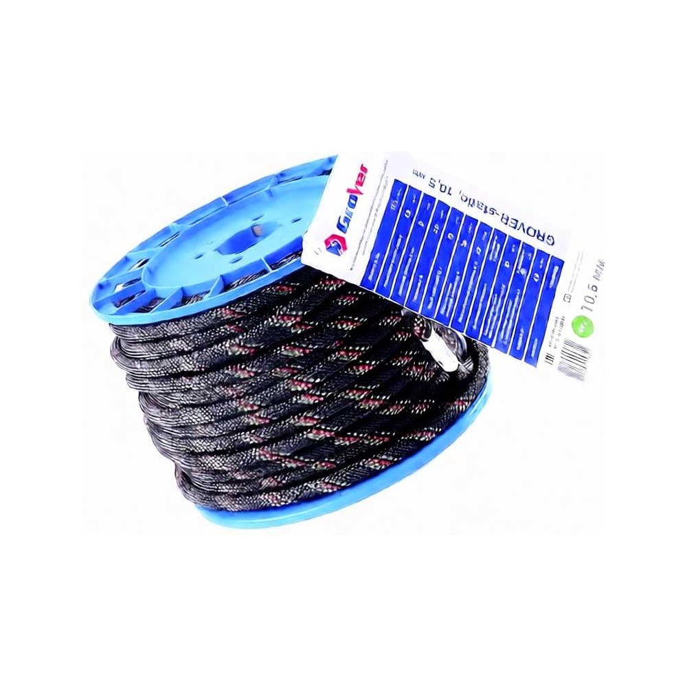 Изображение товара Высокопрочная страховочная статическая веревка АзотХимФортис GroVer-static, 25м, диаметр 10,5мм