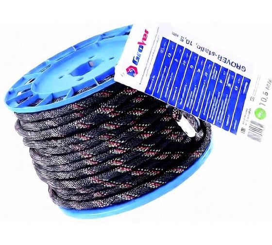 Изображение товара Высокопрочная страховочная статическая веревка АзотХимФортис GroVer-static, ПА, диаметр 10,5, 48-ми прядная, кН32, Тип А 462339-25