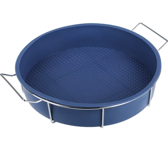 Изображение товара Силиконовая форма VETTA HS-305 25x6 см, круглая, на металлической подставке, 3 цвета 891-020