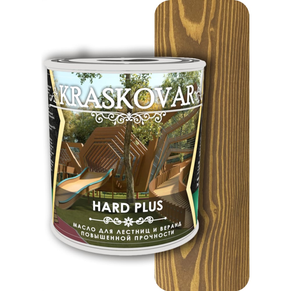 Масло для лестниц и веранд Kraskovar масло с твердым воском mighty oak можжевельник 750 мл