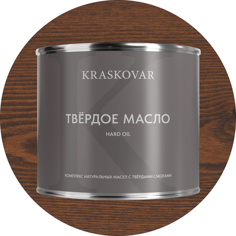 Изображение товара Масло для пропитки древесины Kraskovar Hard Plus миндаль 2.2 л