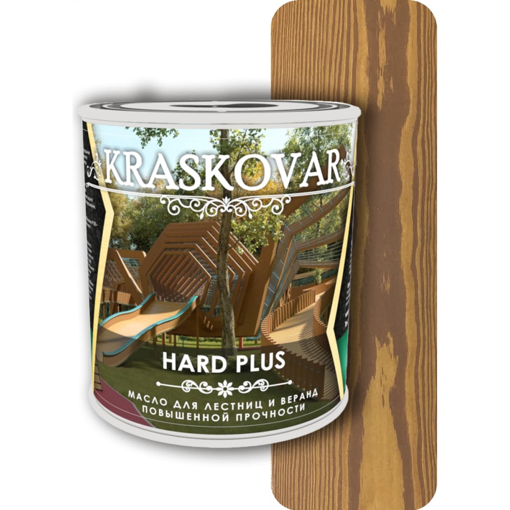 Масло для лестниц и веранд Kraskovar масло для фасада kraskovar deco oil fasade гранат 0 75 л 1236
