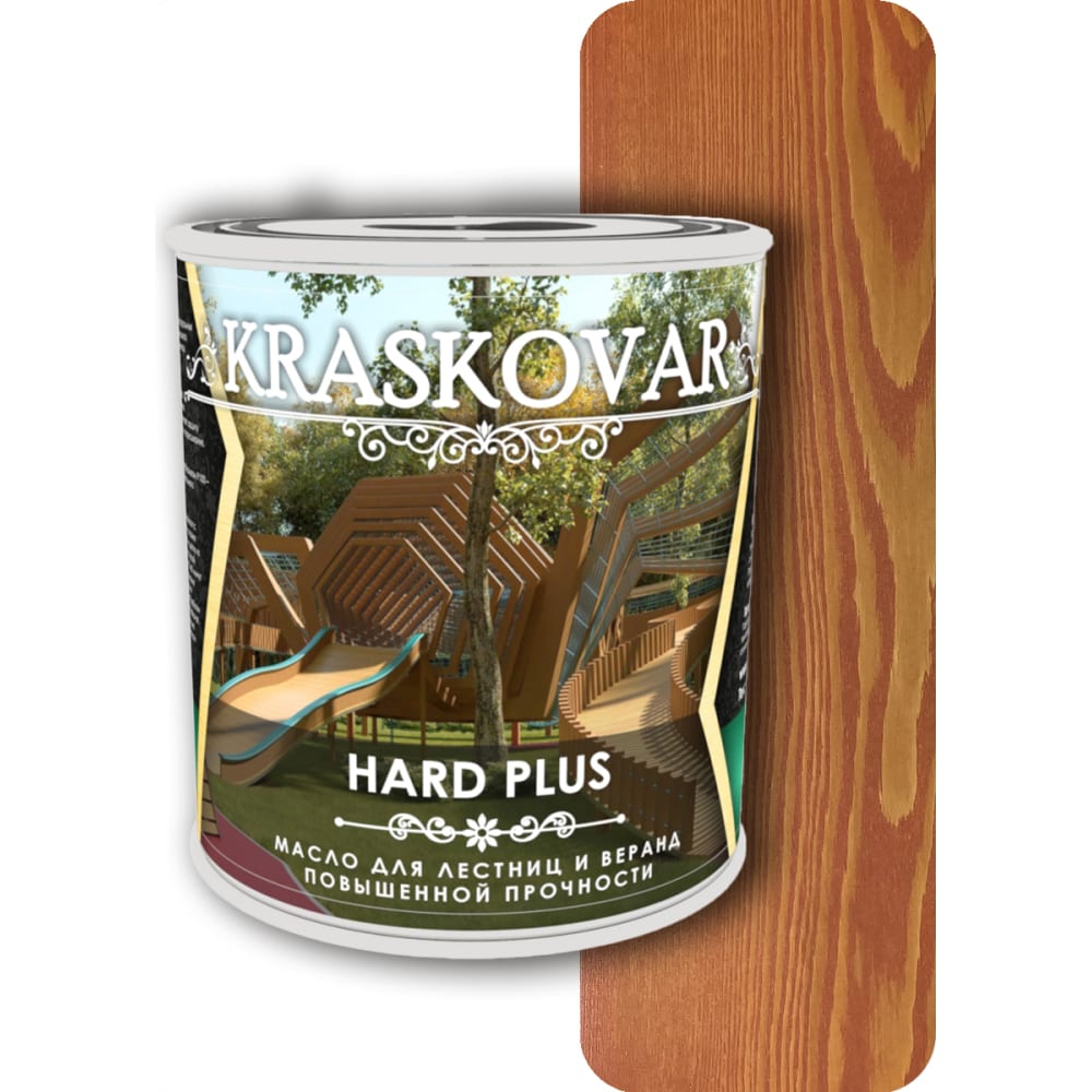 Масло для лестниц и веранд Kraskovar biofa 2043 масло защитное для наружных работ с антисептиком 1 л 4312 садова
