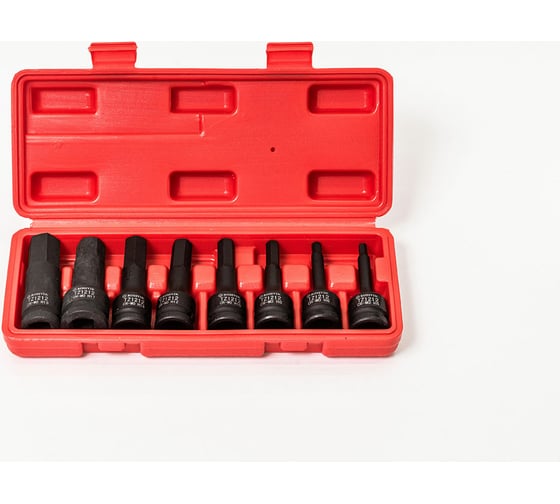 Изображение товара Набор головок ударных (8 предметов, 1/2"DR, hex h5-h19) Rossvik ST241