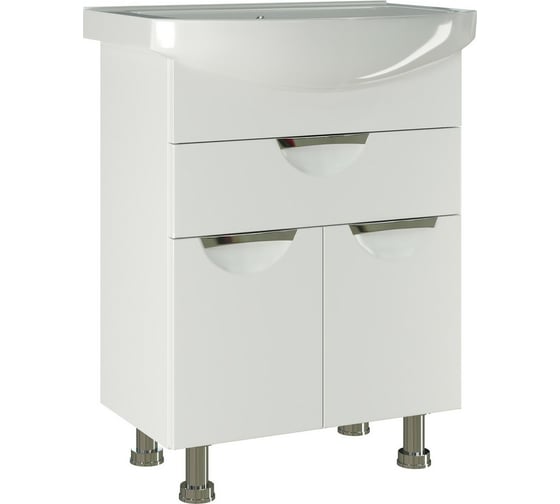 Изображение товара Тумба для ванной MIXLINE "ЭТЬЕН-65" под умывальник "Best-65 ПВХ 550334