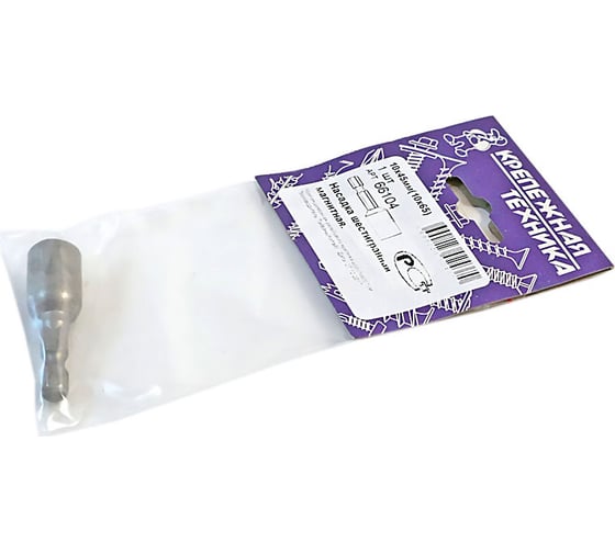 Изображение товара Насадка шестигранная магнитная 10x45 мм крепежная техника 66104