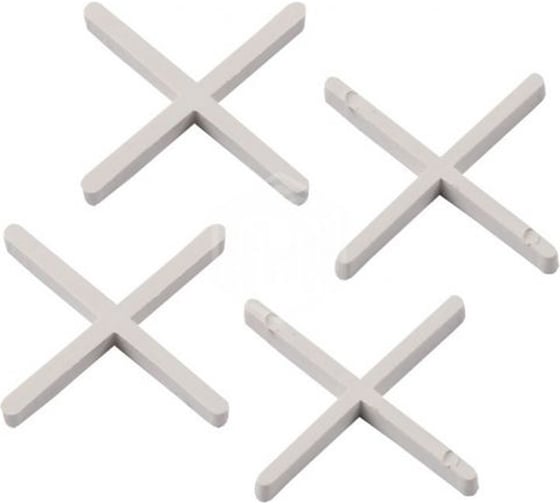 Изображение товара Крестики для кафельной плитки 100 шт, 1 мм крепежная техника 55698