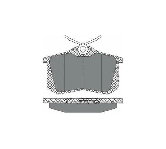 Изображение товара Колодки тормозные комплект 4 шт SCT SP113