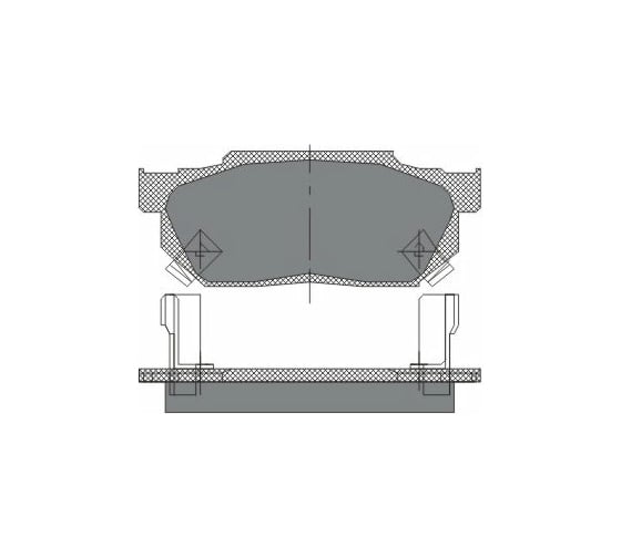Изображение товара Колодки тормозные комплект 4 шт SCT SP150