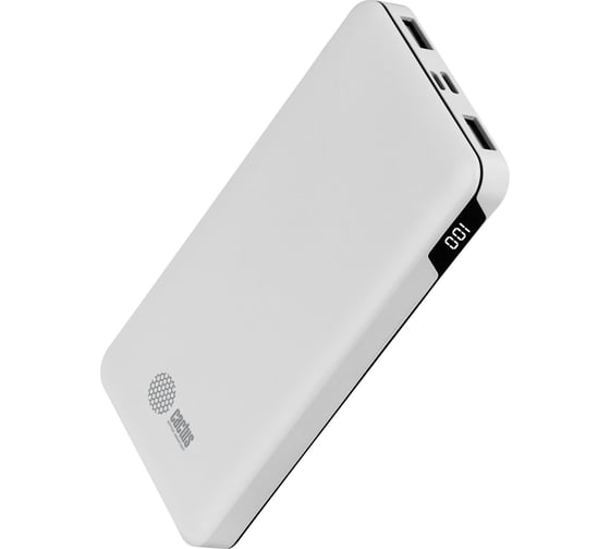 Изображение товара Мобильный аккумулятор Cactus 10000mAh 2.1A белый CS-PBFSKT-10000 1205744