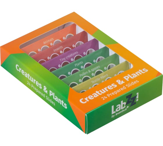 Изображение товара Набор микропрепаратов LabZZ CP24, существа и растения Levenhuk 72870