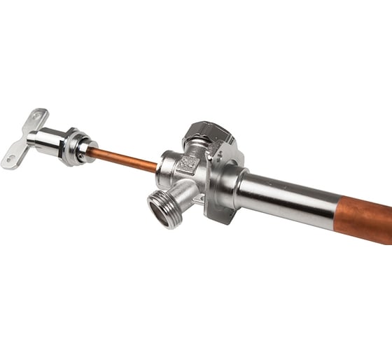 Изображение товара Незамерзающий уличный кран Unipak Arrowhead euro, длина 250-450 мм, ключ с антисифоном 151111