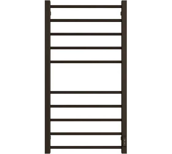 Изображение товара Электрический полотенцесушитель ДВИН S plaza neo 100/50 К диммер, квадрат, черный матовый 4657763843779