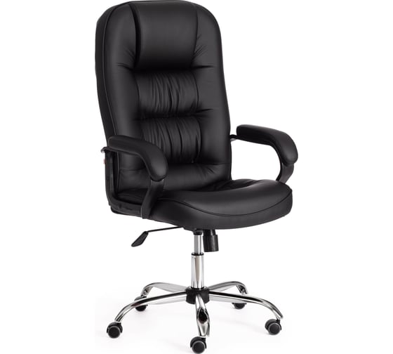 Изображение товара Кресло Tetchair сн9944 22 хром, кожзам, черный 36-6 19467
