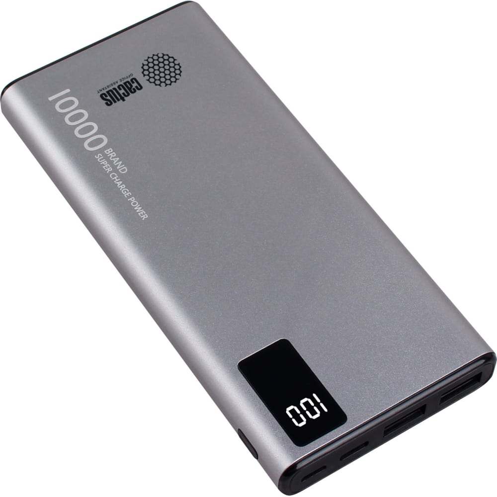 Мобильный аккумулятор Cactus аккумулятор gerffins pro gfpro pwb 10000qi серый