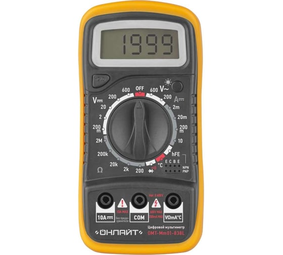 Изображение товара Мультиметр ОНЛАЙТ оmt-mm01-838l 90 081 838l 90081