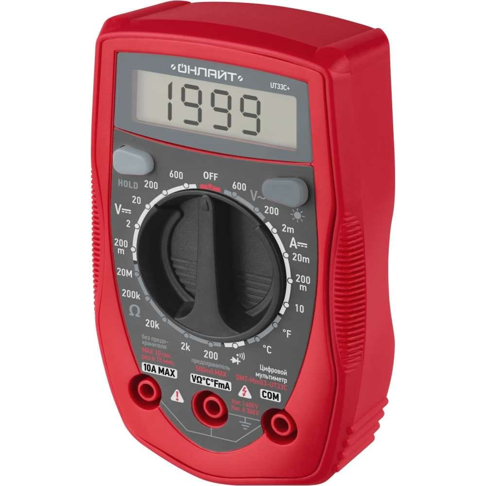 Мультиметр ОНЛАЙТ omt-mm03-ut33c, 90 230, ut33c+ 90230