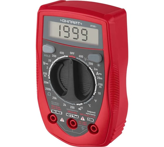 Изображение товара Мультиметр ОНЛАЙТ omt-mm03-ut33c, 90 230, ut33c+ 90230