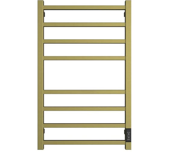 Изображение товара Электрический полотенцесушитель ДВИН L plaza neo 80/50 К диммер, квадрат, состаренная бронза матовая 4657771776625