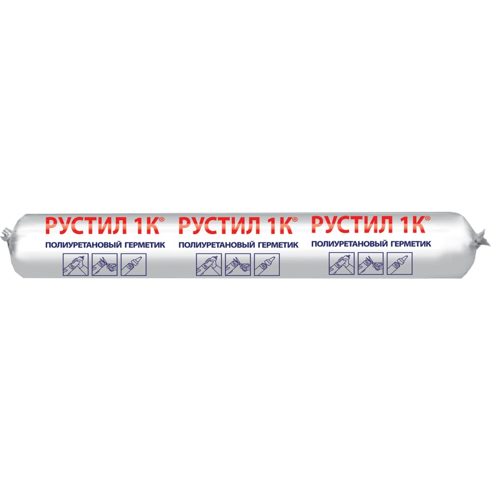 Полиуретановый герметик Рустил 1К 600 мл, светло-серый, RAL 7035 61458102
