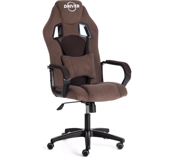 Изображение товара Кресло Tetchair driver 22 флок/ткань, коричневый 6/tw-24 19293