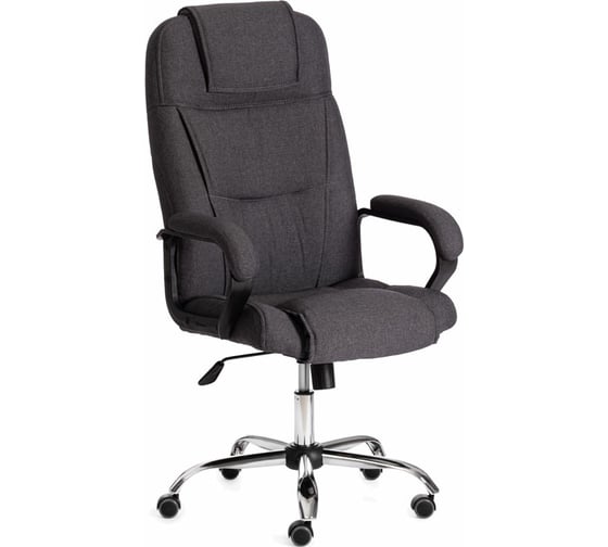 Изображение товара Кресло Tetchair bergamo 22 хром, ткань, темно-серое f68 19399