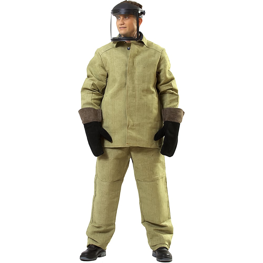 Изображение товара Костюм сварщика брезентовый ОП с накладками 60-62 рост 3/4