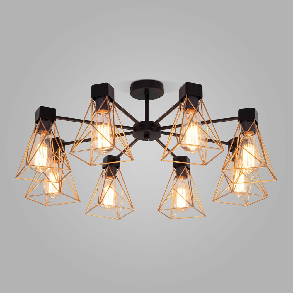 Изображение товара Потолочный светильник Eurosvet 70107/8 в стиле лофт 8 светодиодных ламп