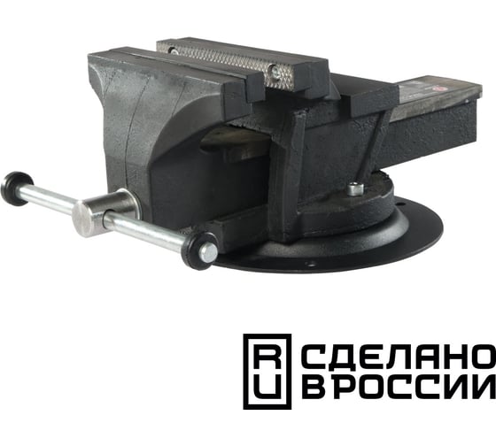 Изображение товара Слесарные поворотные тиски Калибр ТПСН-200И 200 мм, наковальня 00000075856