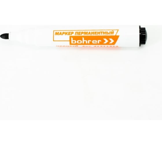 Изображение товара Перманентный маркер BOHRER 3 мм черный круглый пулевидный 12 шт 41311312