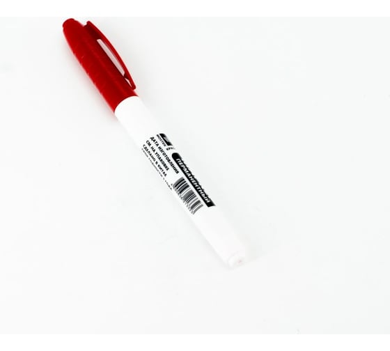 Изображение товара Перманентный маркер MosTek 2 мм, красный, круглый, пулевидный наконечник, 12 шт. 7103212