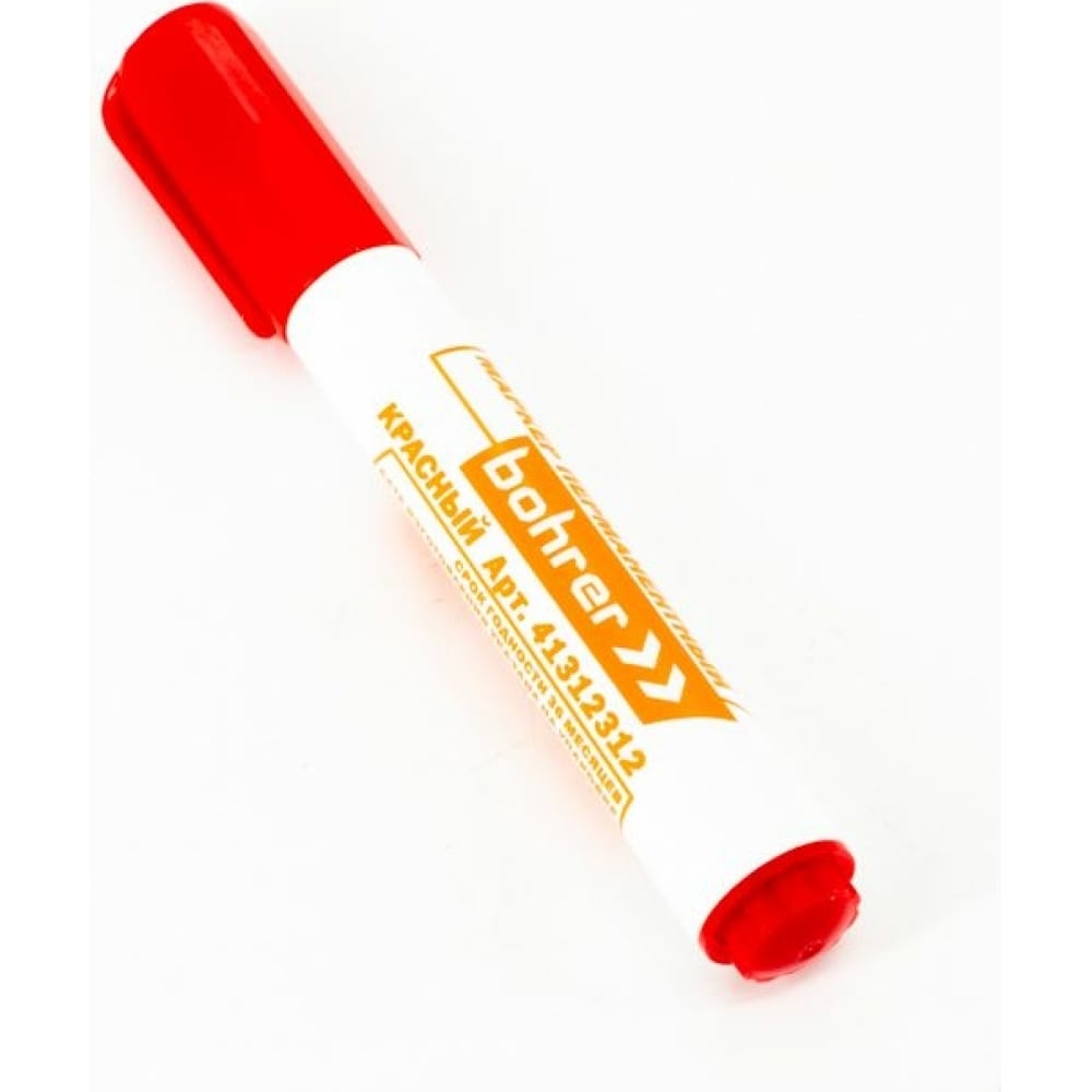 маркер перманентный пулевидный 3 мм красный officespace 8004а 265704 Перманентный маркер Bohrer