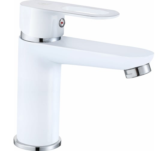 Изображение товара Смеситель для раковины/для умывальника MYNAH хром, высота 144 мм, рычажное управление, фиксированный излив M10106J