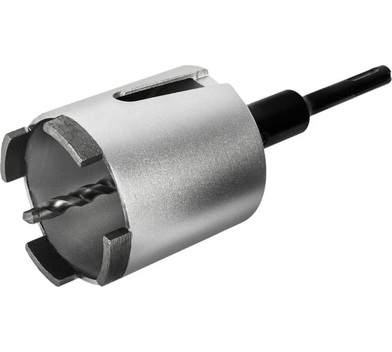 Изображение товара Коронка алмазная Профи по бетону 72 мм, SDS-plus, безударная, 4 сегмента высотой 10 мм ПРАКТИКА 908-245