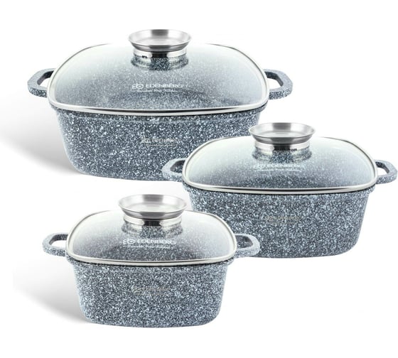 Изображение товара Набор казанов EB- 8030 6 предметов EDENBERG EB-8030