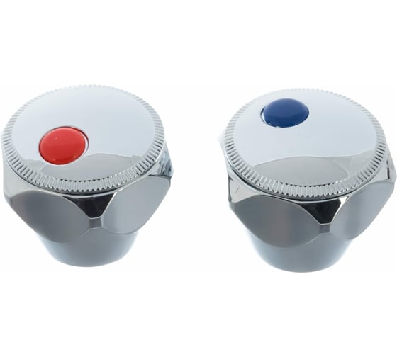 Изображение товара Комплект из двух маховиков для смесителя 24 шлица Профсан ПСМ PSM-04B-24