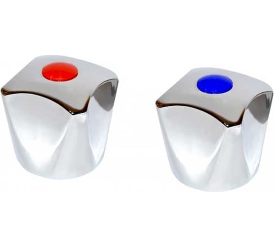 Изображение товара Комплект из двух маховиков для смесителя под квадрат Профсан ПСМ PSM-03B-77